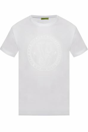 T-shirt with raised logo appliqué, zdjęcie 1 T-shirt with raised logo appliqué od Versace Jeans